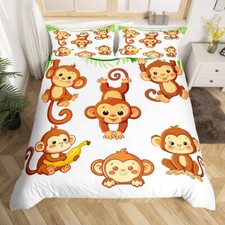 Monkey Duvet Cover Set King