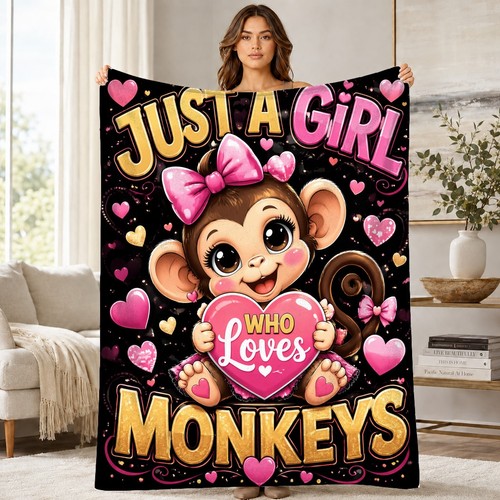 Girl who loves baby monkeys - girl,