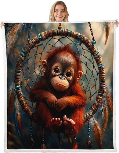 Monkey blanket dream catchers - dream,