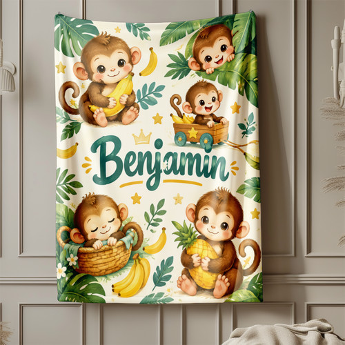 Personalized baby monkey - personalized,
