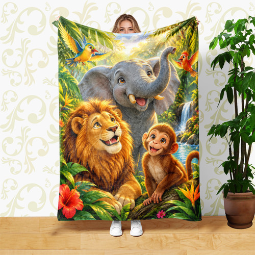 Elephant lion monkey - monkey, tropical