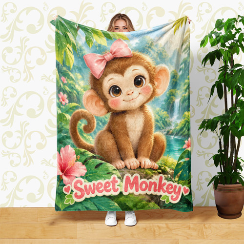 Pink bow monkey tropical - bow,