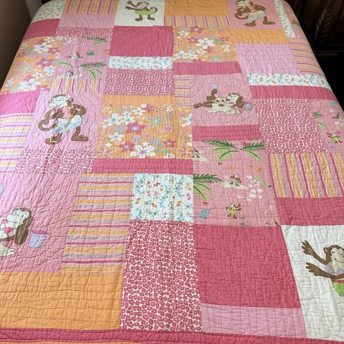Pink monkey patchwork - pink,