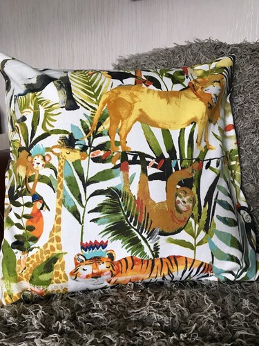 Jungle cushion cover - cushion, lions