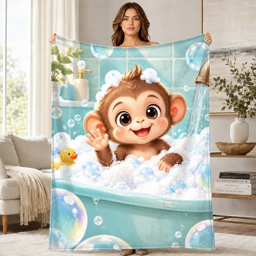 Monkey bubble bath coral - monkey,