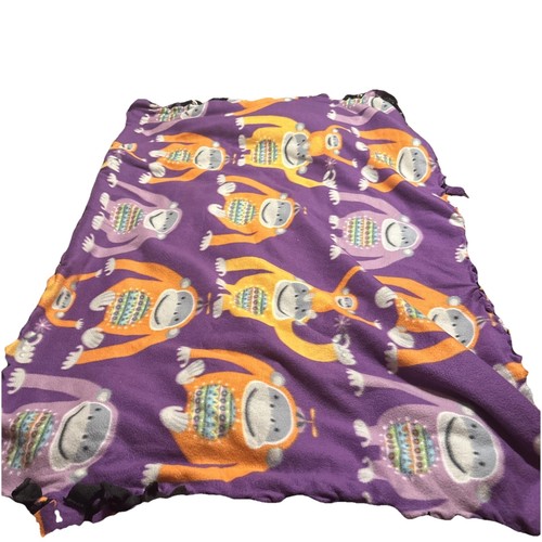 Vintage monkey fleece plush - fleece,