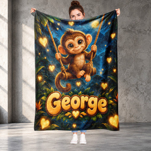 Monkey swinging jungle - swinging,