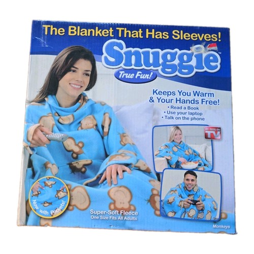 Blue monkey snuggie super - blue,