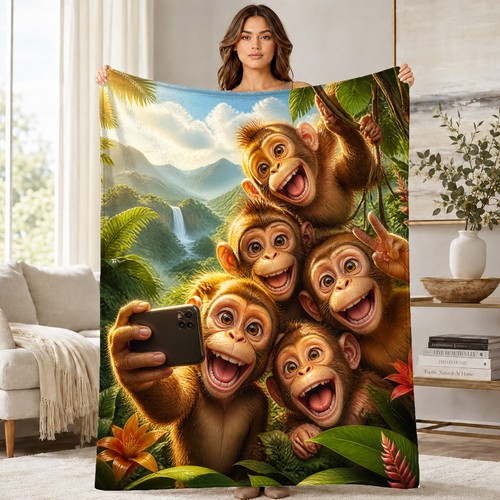 Monkey jungle selfie coral - jungle,