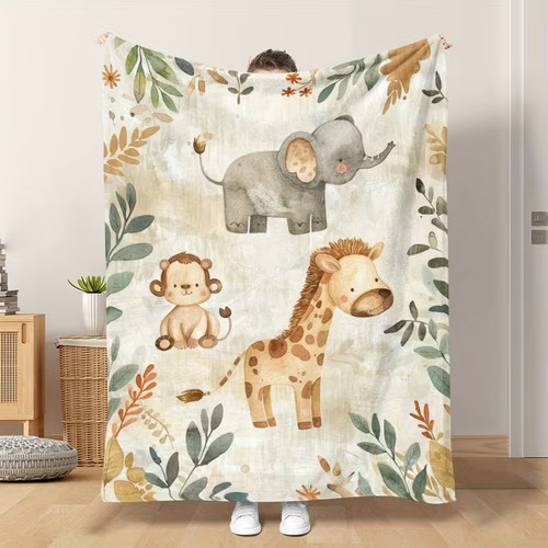 Cute jungle monkey elephant - jungle, monkey,