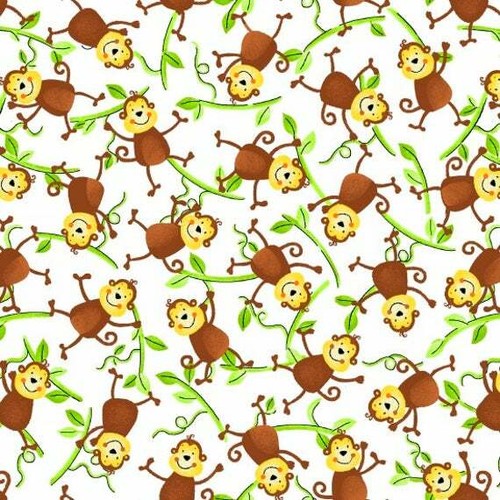 Fat quarter monkey - quarter, jungle
