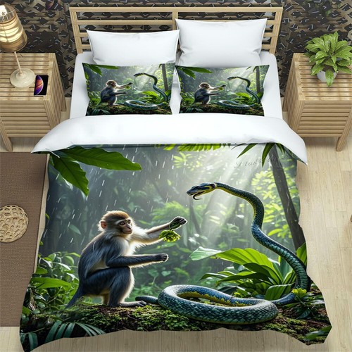 Snakes and monkeys duvet - and, quilt