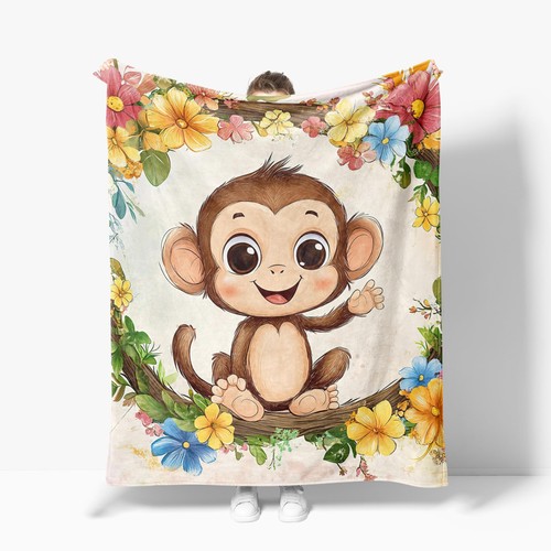 Monkey blanket warm - warm, plush