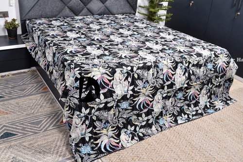 Monkey print kantha quilts - kantha,