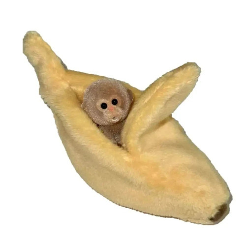 Monkey banana plush doll cute - monkey,
