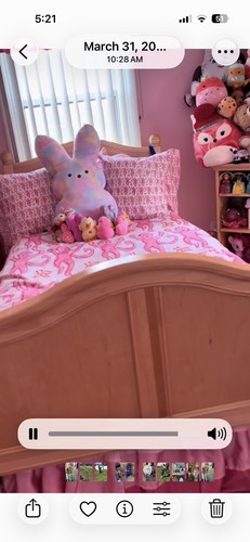 Pink monkey bedding set full - monkey,