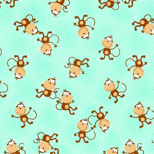 Pillowcase jumping monkeys - pillowcase,