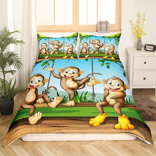 Cute monkey comforter cover - monkey,