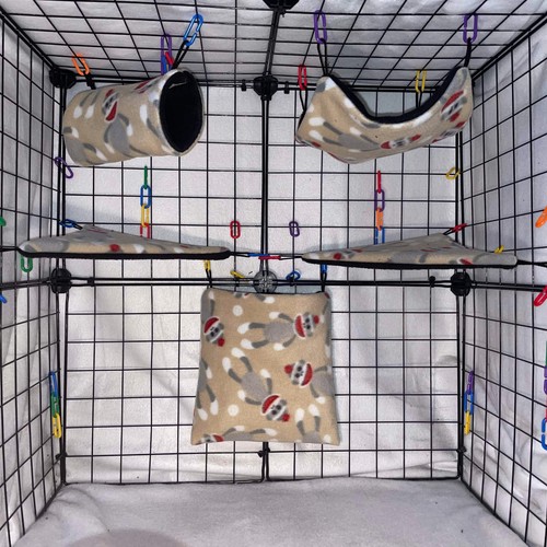 Sugar glider fleece - 5, pc