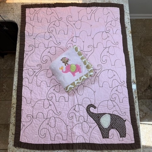 Carter baby girl crib - crib, quilt
